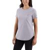 Carhartt Women’s Force Relaxed Fit Midweight Pocket T-Shirt(Lilac Haze)