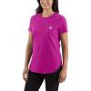 Carhartt Women’s Force Relaxed Fit Midweight Pocket T-Shirt(Magenta Agate)