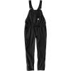 Carhartt Women’s Force Relaxed Fit Ripstop Bib Overall(Black)