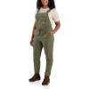 Carhartt Women’s Force Relaxed Fit Ripstop Bib Overall(Dusty Olive)