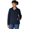 Carhartt Women’s Full-Zip Relaxed Fit Fleece Jacket(Navy)