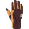 Carhartt Women’s GW0793W Women’s Duck/Synthetic Leather Open Cuff Glove(Blackberry)