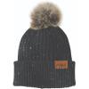 Carhartt Womens Knit Faux Fur Pom-pom Beanie(Black Nep)