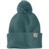 Carhartt Women’s Knit Pom-Pom Cuffed Beanie(Sea Pine)