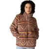 Carhartt Women’s Loose Fit Fleece Pullover(B Yellowtail Mountain Print Dark Sepia)