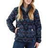 Carhartt Women’s Loose Fit Fleece Pullover(Navy Fairisle)