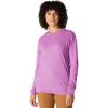 Carhartt Women’s Loose Fit Heavyweight Long-Sleeve Logo Sleeve Graphic T-Shirt(Cherry Bloom)