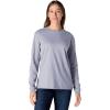 Carhartt Women’s Loose Fit Heavyweight Long-Sleeve Logo Sleeve Graphic T-Shirt(Mica)