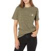 Carhartt Women’s Loose Fit Heavyweight Short-Sleeve Pocket T-Shirt(Basil Snow Heather)