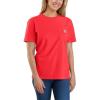 Carhartt Women’s Loose Fit Heavyweight Short-Sleeve Pocket T-Shirt(Bittersweet)