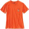 Carhartt Women’s Loose Fit Heavyweight Short-Sleeve Pocket T-Shirt(Brite Orange)