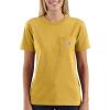 Carhartt Women’s Loose Fit Heavyweight Short-Sleeve Pocket T-Shirt(Carhartt Gold Heather)