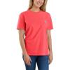 Carhartt Women’s Loose Fit Heavyweight Short-Sleeve Pocket T-Shirt(Coral Glow)