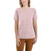 Carhartt Women’s Loose Fit Heavyweight Short-Sleeve Pocket T-Shirt(Crepe Snow Heather)