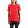 Carhartt Women’s Loose Fit Heavyweight Short-Sleeve Pocket T-Shirt(Currant Heather)