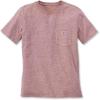 Carhartt Women’s Loose Fit Heavyweight Short-Sleeve Pocket T-Shirt(Dark Barn Red Snow Heather)