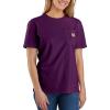 Carhartt Women’s Loose Fit Heavyweight Short-Sleeve Pocket T-Shirt(Eggplant)
