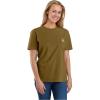 Carhartt Women’s Loose Fit Heavyweight Short-Sleeve Pocket T-Shirt(Golden Grass Heather)
