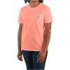 Carhartt Women’s Loose Fit Heavyweight Short-Sleeve Pocket T-Shirt(Hibiscus Heather)
