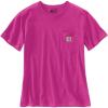 Carhartt Women’s Loose Fit Heavyweight Short-Sleeve Pocket T-Shirt(Magenta Agate Heather)