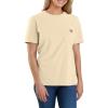 Carhartt Women’s Loose Fit Heavyweight Short-Sleeve Pocket T-Shirt(Oat Milk)