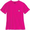 Carhartt Women’s Loose Fit Heavyweight Short-Sleeve Pocket T-Shirt(Pink Glow)