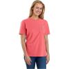 Carhartt Women’s Loose Fit Heavyweight Short-Sleeve Pocket T-Shirt(Pink Salmon Heather)