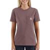 Carhartt Women’s Loose Fit Heavyweight Short-Sleeve Pocket T-Shirt(Raisin Heather)