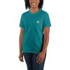 Carhartt Women’s Loose Fit Heavyweight Short-Sleeve Pocket T-Shirt(Shaded Spruce)