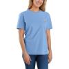 Carhartt Women’s Loose Fit Heavyweight Short-Sleeve Pocket T-Shirt(Skystone)