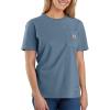 Carhartt Women’s Loose Fit Heavyweight Short-Sleeve Pocket T-Shirt(Thundercloud Heather)