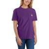 Carhartt Women’s Loose Fit Heavyweight Short-Sleeve Pocket T-Shirt(True Purple)
