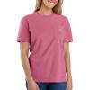 Carhartt Women’s Loose Fit Heavyweight Short-Sleeve Pocket T-Shirt(Woodrose)