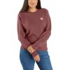 Carhartt Women’s Relaxed Fit Midweight French Terry Crewneck Sweatshirt(Apple Butter)