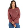 Carhartt Women’s Relaxed Fit Midweight French Terry Crewneck Sweatshirt(Barnwood)