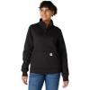 Carhartt Women’s Relaxed Fit Midweight Quarter-Zip Mock-Neck Sweatshirt(Black)