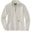 Carhartt Women’s Relaxed Fit Midweight Quarter-Zip Mock-Neck Sweatshirt(Malt)