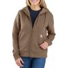 Carhartt Women’s Relaxed Fit Midweight Sherpa-Lined Full-Zip Sweatshirt(Flaxseed)