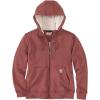 Carhartt Women’s Relaxed Fit Midweight Sherpa-Lined Full-Zip Sweatshirt(Sable)
