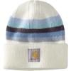 Carhartt Women’s Rib Knit Beanie(Winter White Stripe)