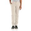 Carhartt Womens Rugged Flex Relaxed Fit Canvas Double-Front Pant(Natural)