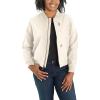 Carhartt Women’s Rugged Flex Relaxed Fit Canvas Jacket(Natural)