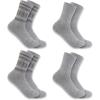 Carhartt Women’s SC5544W Women’s Heavyweight Synthetic-Wool Blend Crew Sock 4-P(Assorted 1 Grey)