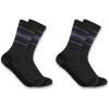 Carhartt Women’s SC8212W Women’s Heavyweight Synthetic-Wool Blend Crew Sock 2-P(Black)