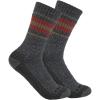 Carhartt Women’s SC8212W Women’s Heavyweight Synthetic-Wool Blend Crew Sock 2-P(Gray)