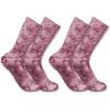 Carhartt Women’s SC9382W Women’s Midweight Tie-Dye Crew Sock 2-Pack(Raisin)