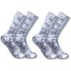 Carhartt Women’s SC9382W Women’s Midweight Tie-Dye Crew Sock 2-Pack(Steel)