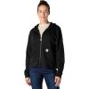 Carhartt Women’s TENCEL Fiber Series Loose Fit Full-Zip Sweatshirt(Black)