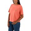 Carhartt Women’s Tencel Fiber Series Loose Fit Short-Sleeve Pocket T-Shirt (Also Available in Plus Sizes)(Fresh Salmon)
