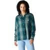 Carhartt Women’s Tencel Fiber Series Loose Fit Twill Plaid Shirt(Greenstone)